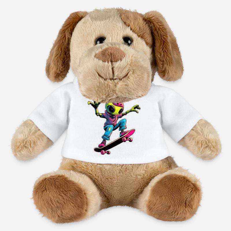 Skater Alien - MiniFeet® Dog Helge - white