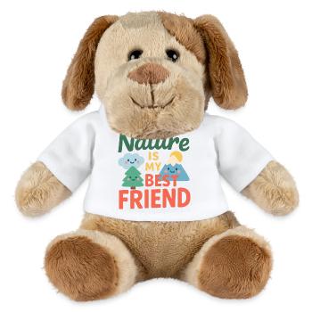 Die Natur ist mein bester Freund - MiniFeet® Hund Helge - Weiß - Vorne