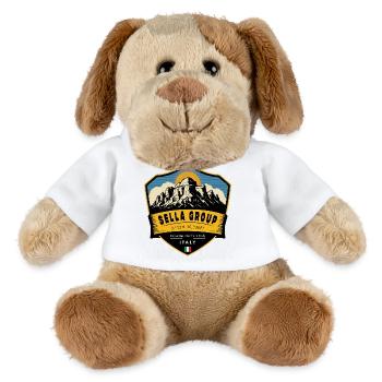 Sella Group , dolomites, italy   - Chien en peluche Helge MiniFeet® - blanc - Devant