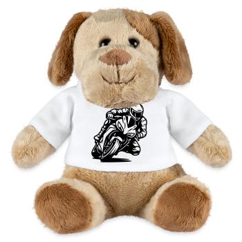 Motorrad - MiniFeet® Hund Helge - Weiß - Vorne
