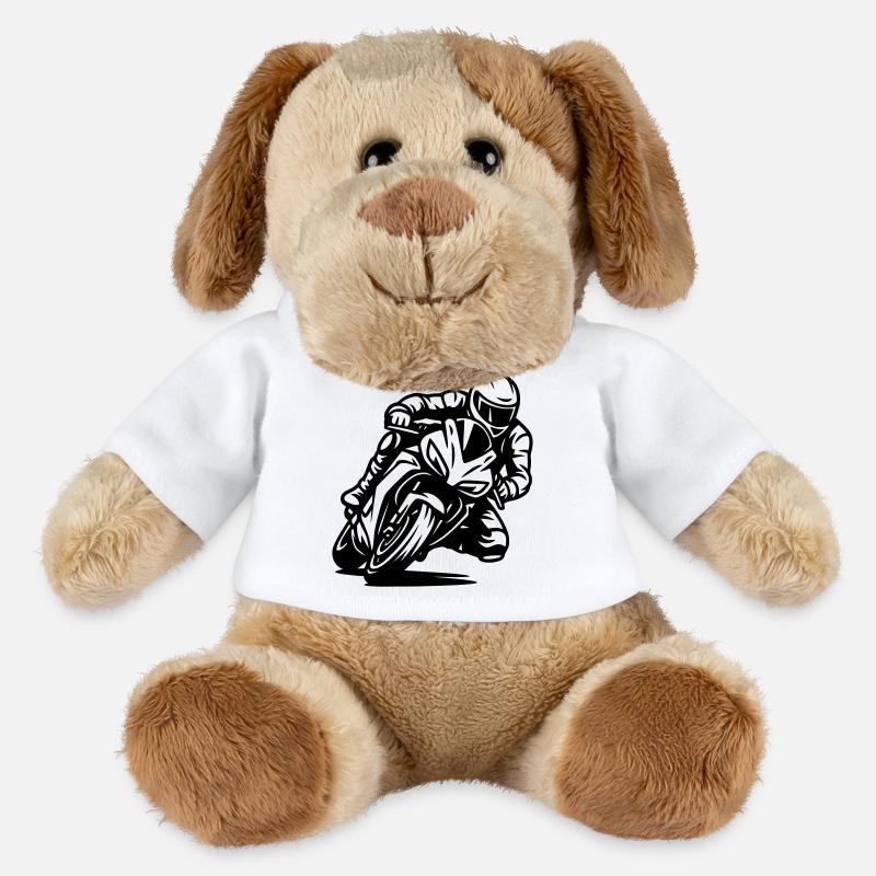 Motorrad - MiniFeet® Hund Helge - Weiß