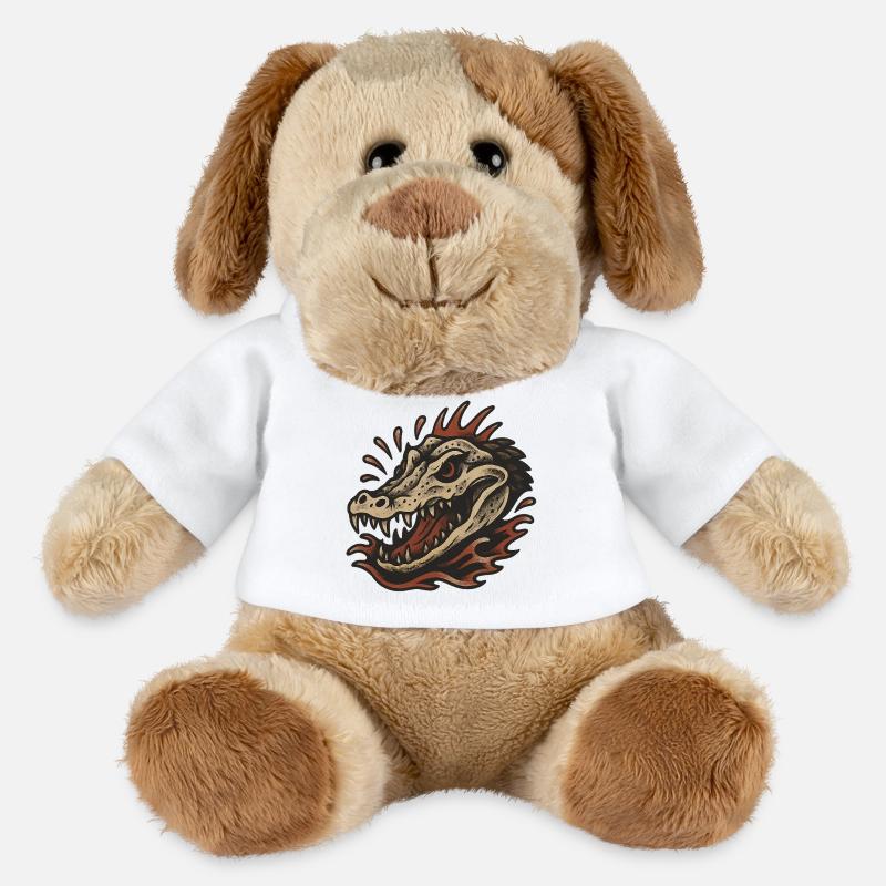 Alligatorschädel - MiniFeet® Hund Helge - Weiß
