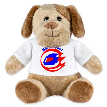Flammenlogo Motorradhelm Motorsport - MiniFeet® Hund Helge - Weiß - Vorne
