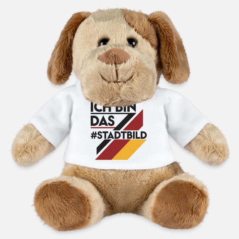 Ich Bin Das Stadtbild Politisches Statement - MiniFeet® Hund Helge - Weiß
