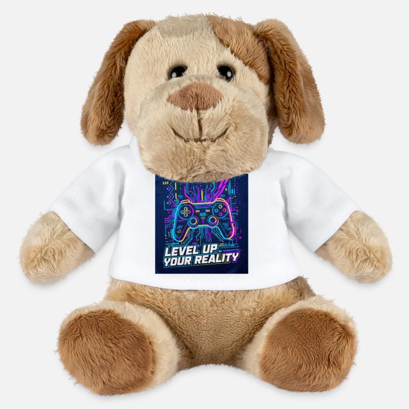 Level Up Your Reality Neon Controller - MiniFeet® Hund Helge - Weiß