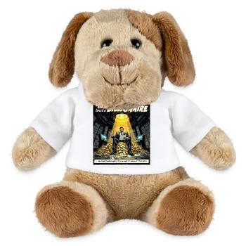 Ne fais pas confiance à un milliardaire - Chien en peluche Helge MiniFeet® - blanc - Devant