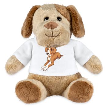 Podenco Hund Hunderasse Hundebesitzer Haustier - MiniFeet® Hund Helge - Weiß - Vorne