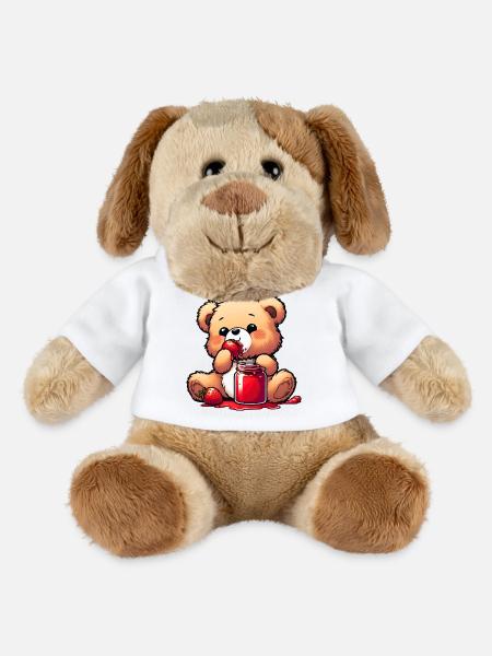 Bärchen Teddybär Bär - MiniFeet® Hund Helge - Weiß