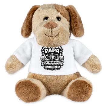 Weltbester Papa Extraklasse - MiniFeet® Hund Helge - Weiß - Vorne
