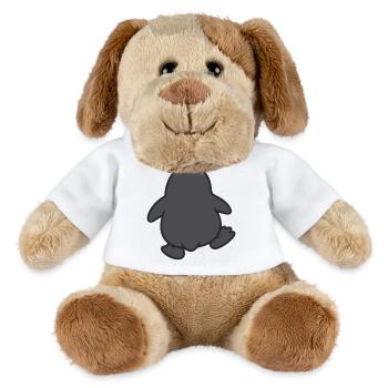 Lustiger watschelnder dicker Pinguin - MiniFeet® Hund Helge - Weiß - Vorne