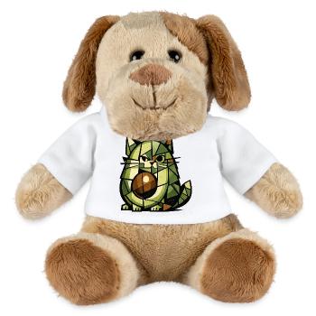 Version cubisme AvoCat - Chien en peluche Helge MiniFeet® - blanc - Devant