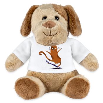Skateboard pour chat - Chien en peluche Helge MiniFeet® - blanc - Devant