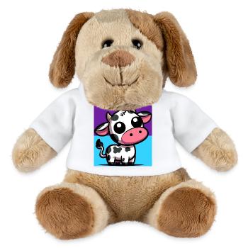 vache - Chien en peluche Helge MiniFeet® - blanc - Devant