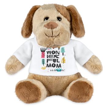 Wunderbare Mama  - MiniFeet® Hund Helge - Weiß - Vorne
