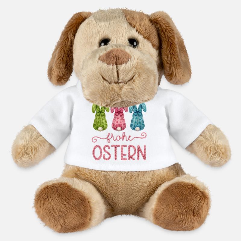 Frohe Ostern - MiniFeet® Hund Helge - Weiß