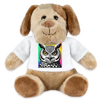 Eule - MiniFeet® Hund Helge - Weiß - Vorne