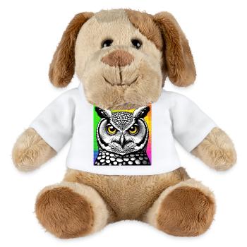 Eule - MiniFeet® Hund Helge - Weiß - Vorne