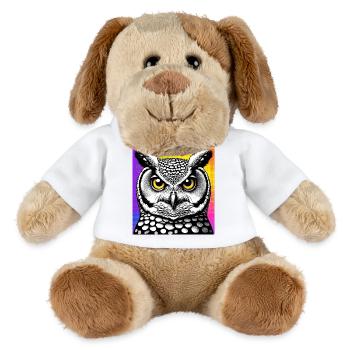 Eule - MiniFeet® Hund Helge - Weiß - Vorne