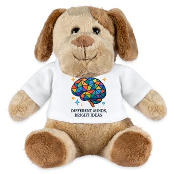 Cerveau en mosaïque : Plusieurs idées - Chien en peluche Helge MiniFeet® - blanc - Devant