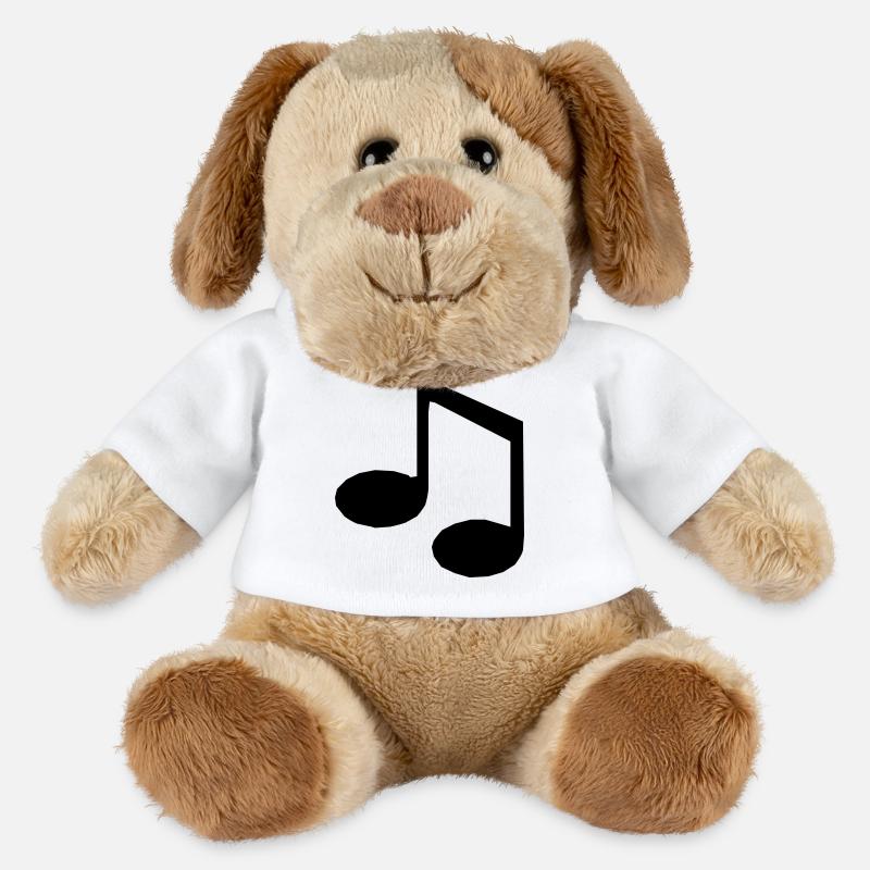 Note de musique - Chien en peluche Helge MiniFeet® - blanc