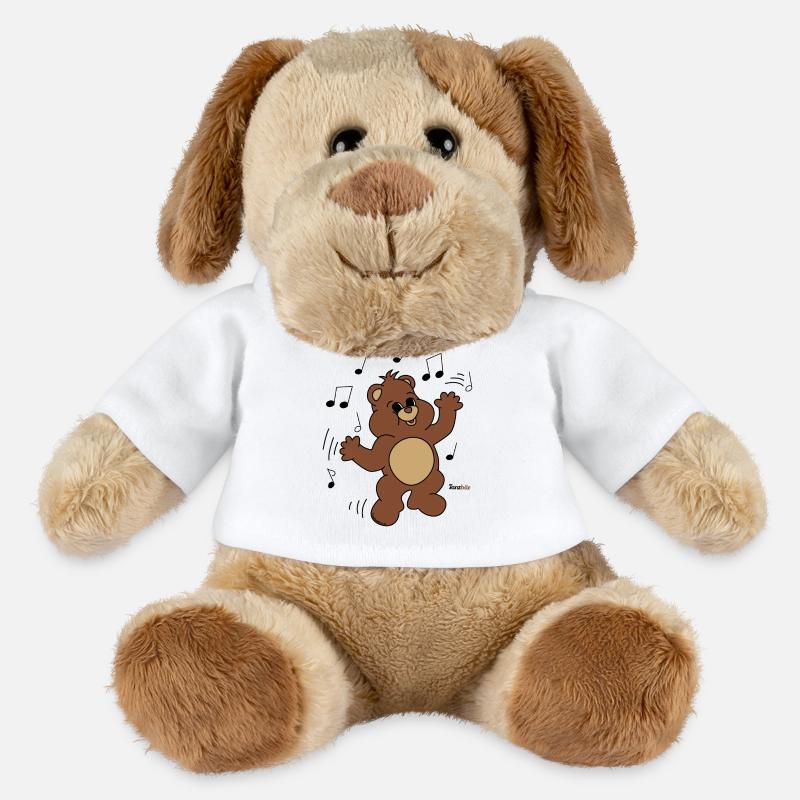 Tanzbär - MiniFeet® Hund Helge - Weiß