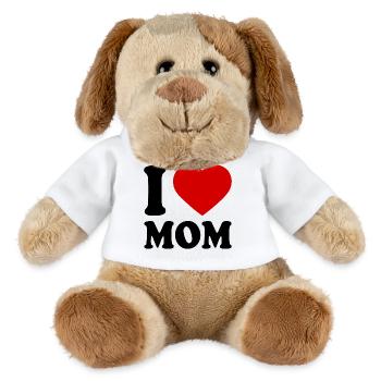 I love mom - MiniFeet® Hund Helge - Weiß - Vorne