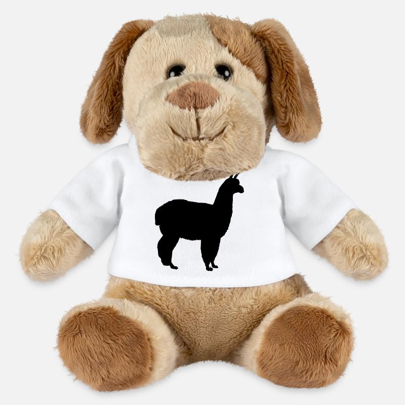 Edles Alpaka - MiniFeet® Hund Helge - Weiß