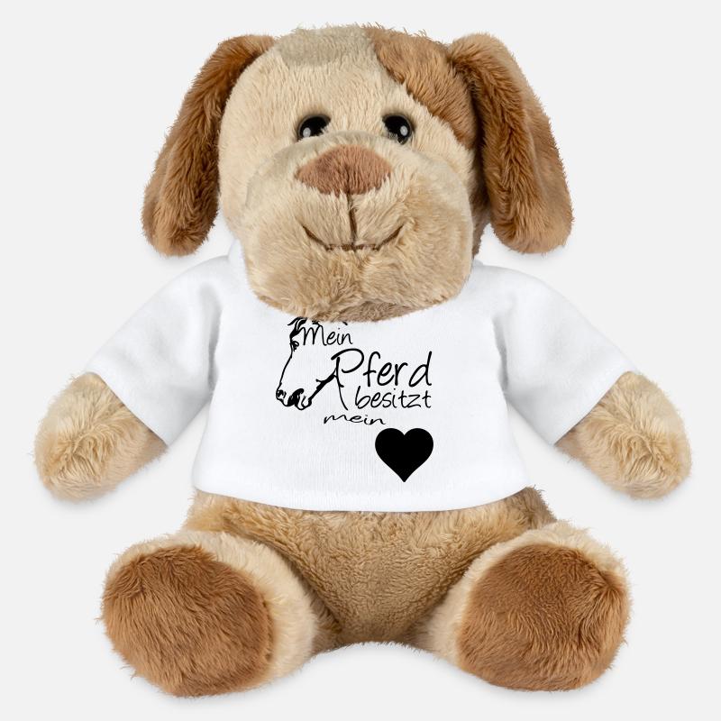 Mein Pferd - Mein Herz Geschenk - MiniFeet® Hund Helge - Weiß