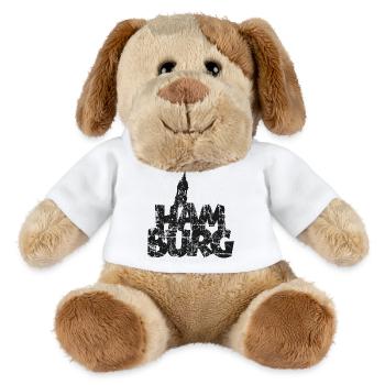 HAMBURG mit Michel (Vintage/Schwarz) - MiniFeet® Hund Helge - Weiß - Vorne