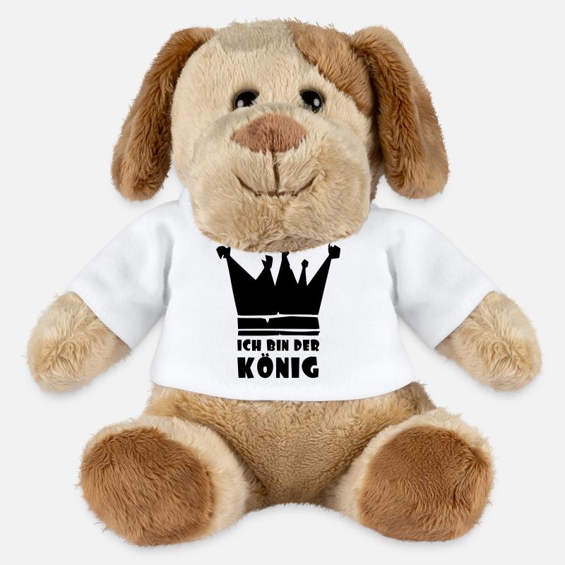 ich bin der König - MiniFeet® Hund Helge - Weiß