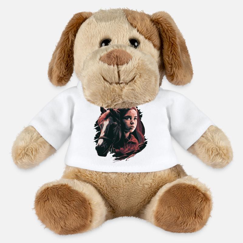 Pferdemädchen - MiniFeet® Hund Helge - Weiß