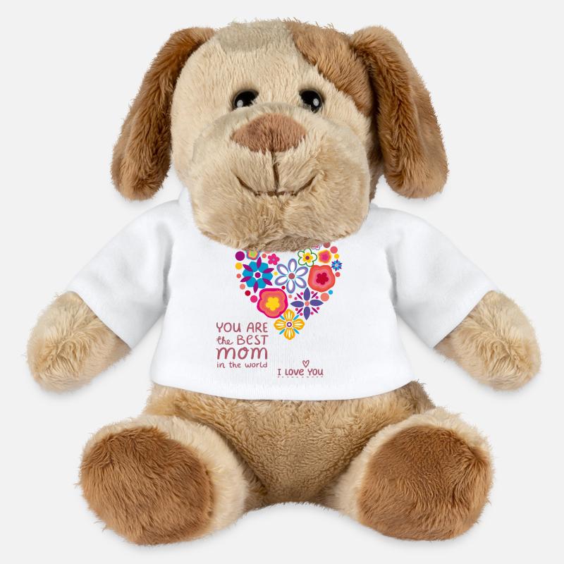 best Mom Muttertag - MiniFeet® Hund Helge - Weiß