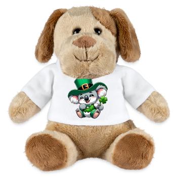 St. Patricks Day Koala Cartoon - MiniFeet® Hund Helge - Weiß - Vorne