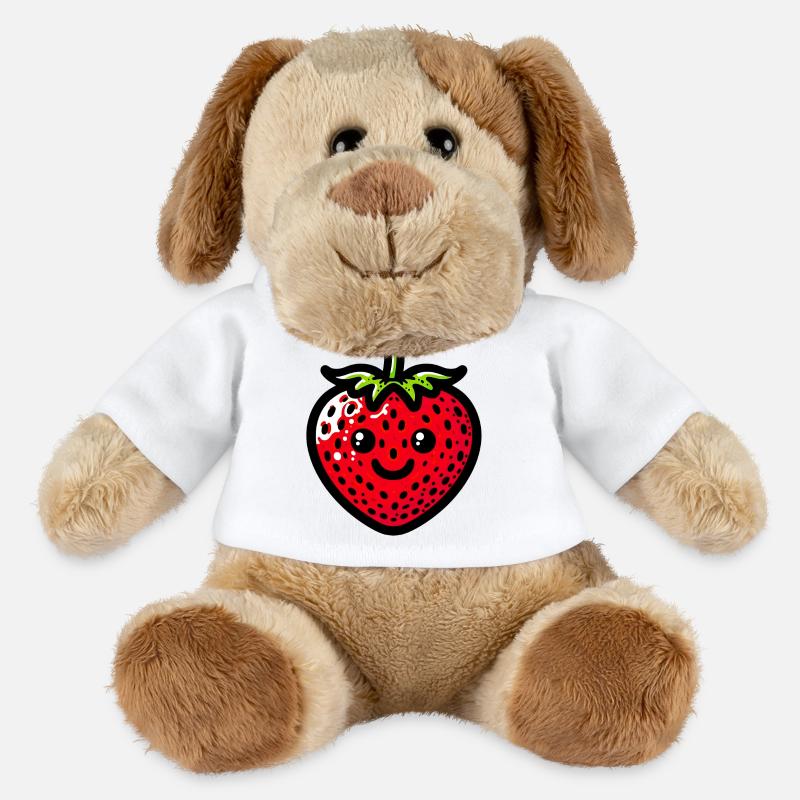 Erdbeeren Erdbeeren - MiniFeet® Hund Helge - Weiß