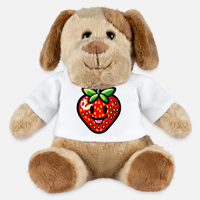 Erdbeeren Erdbeeren - MiniFeet® Hund Helge - Weiß
