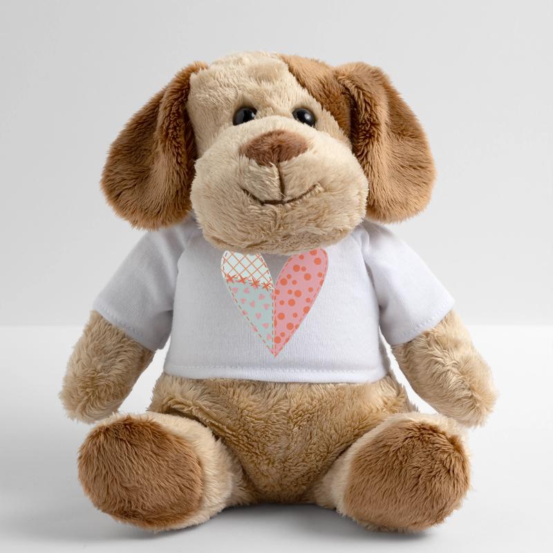 Coeur Patchwork No11 Chien en peluche Helge MiniFeet®