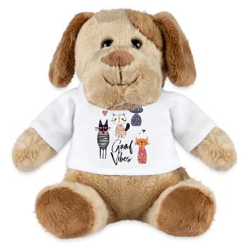  Katzen  Gute Laune  - MiniFeet® Hund Helge - Weiß - Vorne