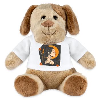 Woman's face - MiniFeet® Dog Helge - white - Front