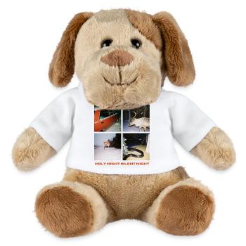 Silent Nights Christmas - MiniFeet® Dog Helge - white - Front