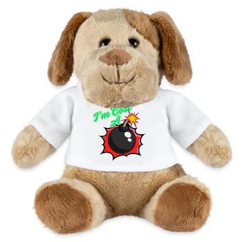 Funny Phrases slang graphic design - MiniFeet® Dog Helge - white - Front