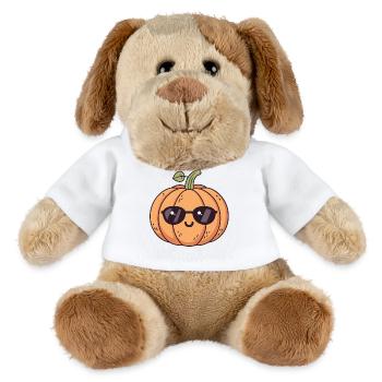 Pumpkin Chic schwarze Brille - MiniFeet® Hund Helge - Weiß - Vorne