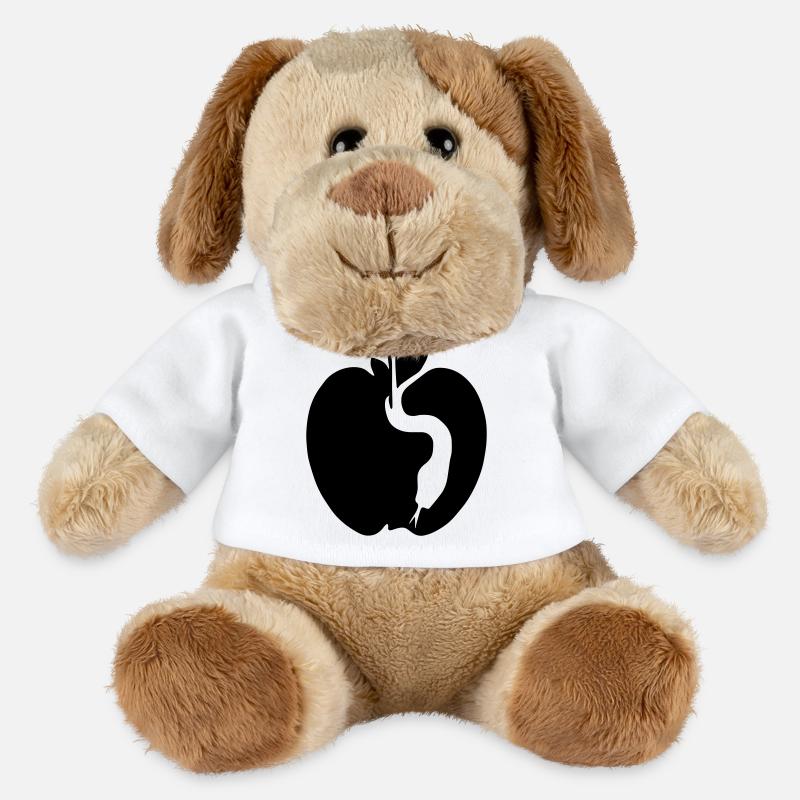 Serpent et pomme - Chien en peluche Helge MiniFeet® - blanc
