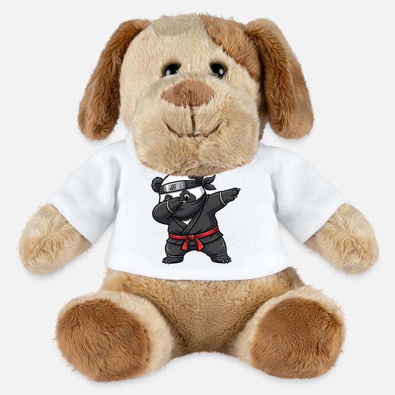 Ninja Panda Samurai Japan Tradition - MiniFeet® Hund Helge - Weiß