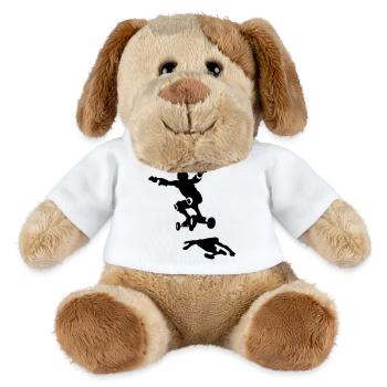 Planche de montagne - Chien en peluche Helge MiniFeet® - blanc - Devant
