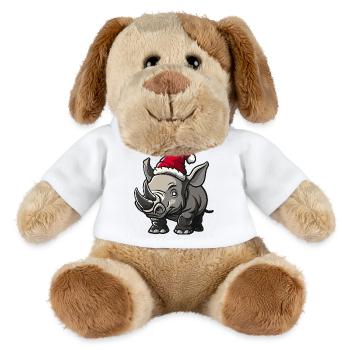 Nashorn Weihnachten - MiniFeet® Hund Helge - Weiß - Vorne