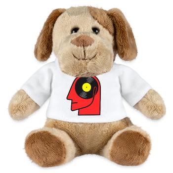 Vinyl Album Head Poster Art - MiniFeet® Dog Helge - white - Front