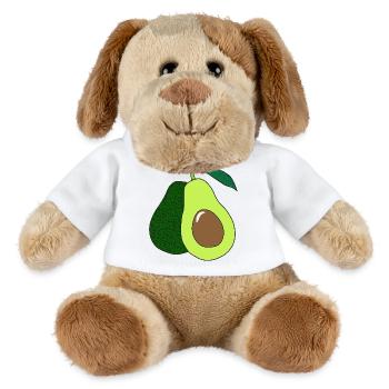 Avocado_Print - MiniFeet® Dog Helge - white - Front