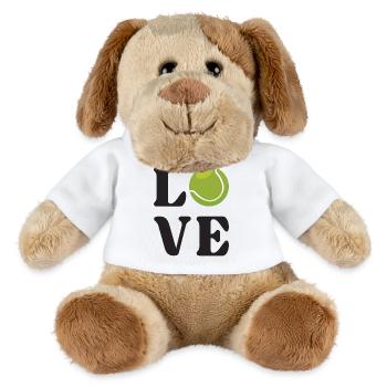 Tennis-Liebhaber - MiniFeet® Hund Helge - Weiß - Vorne