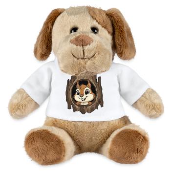 Waldchipmunk im Baumloch - MiniFeet® Hund Helge - Weiß - Vorne