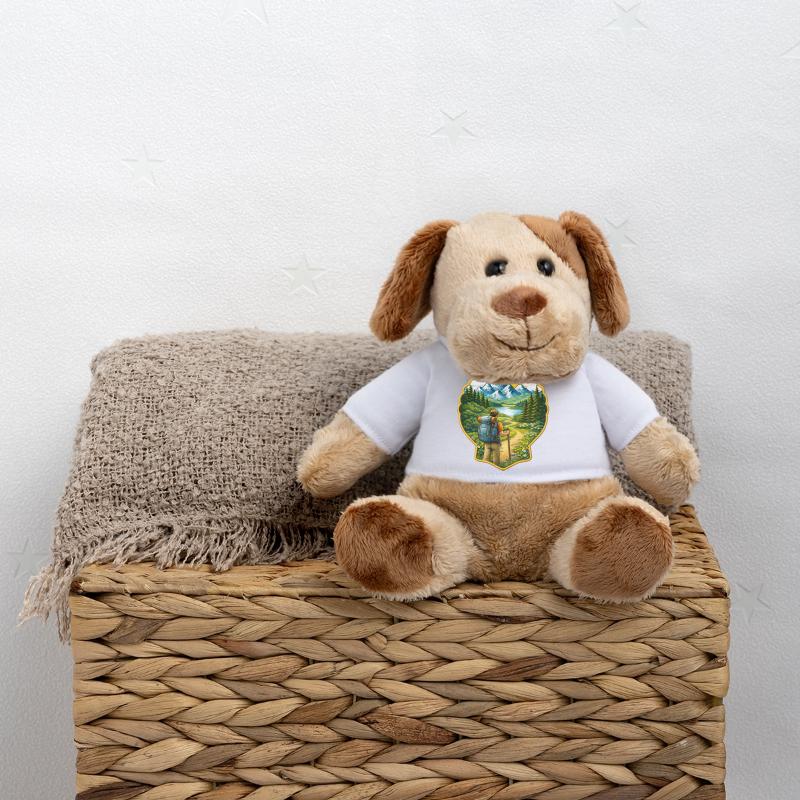 Patch de la Voie de St. James avec coquille Saint-Jacques Chien en peluche Helge MiniFeet®